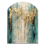 Gilded Daydreams VI - Asymmetric Metal Wall Art