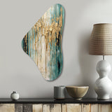 Gilded Daydreams VI - Asymmetric Metal Wall Art