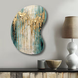 Gilded Daydreams VI - Asymmetric Metal Wall Art