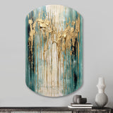 Gilded Daydreams VI - Asymmetric Metal Wall Art