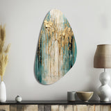 Gilded Daydreams VI - Asymmetric Metal Wall Art