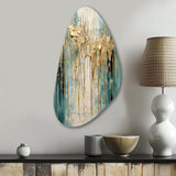 Gilded Daydreams VI - Asymmetric Metal Wall Art