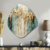 Gilded Daydreams VI - Asymmetric Metal Wall Art