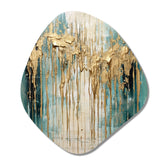 Gilded Daydreams VI - Asymmetric Metal Wall Art