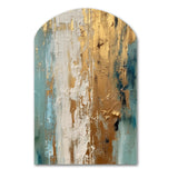 Gilded Daydreams VII - Asymmetric Metal Wall Art