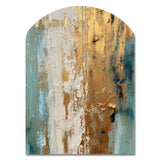 Gilded Daydreams VII - Asymmetric Metal Wall Art