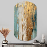 Gilded Daydreams VII - Asymmetric Metal Wall Art