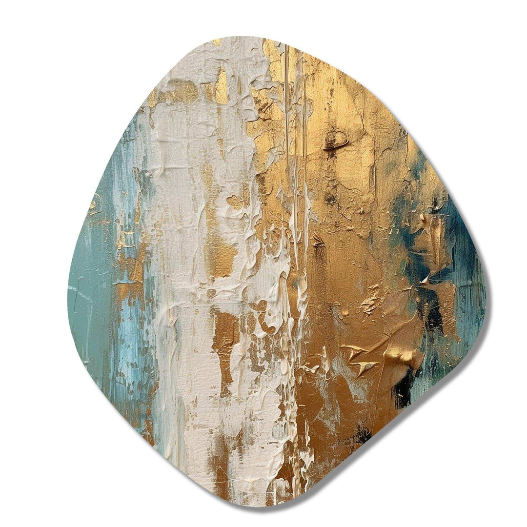 Gilded Daydreams VII - Asymmetric Metal Wall Art