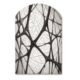 Minimalist Black and White IX - Asymmetric Metal Wall Art