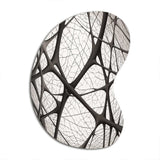 Minimalist Black and White IX - Asymmetric Metal Wall Art