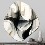 Abstract Neutral XIV - Asymmetric Metal Wall Art