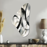 Abstract Neutral XV - Asymmetric Metal Wall Art