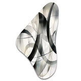 Abstract Neutral XV - Asymmetric Metal Wall Art