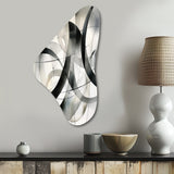 Abstract Neutral XV - Asymmetric Metal Wall Art