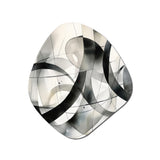 Abstract Neutral XV - Asymmetric Metal Wall Art