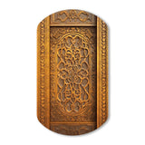 Old Carved Wooden Door III - Asymmetric Metal Wall Art