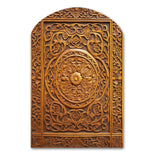 Old Carved Wooden Door IV - Asymmetric Metal Wall Art