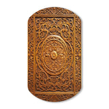 Old Carved Wooden Door IV - Asymmetric Metal Wall Art