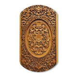 Old Carved Wooden Door VII - Asymmetric Metal Wall Art