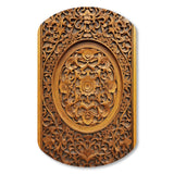 Old Carved Wooden Door VII - Asymmetric Metal Wall Art