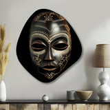 Ethnical Traditional African Mask IV - Asymmetric Metal Wall Art