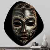 Ethnical Traditional African Mask IV - Asymmetric Metal Wall Art