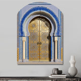 Morroco Palace Golden Doors I - Asymmetric Metal Wall Art