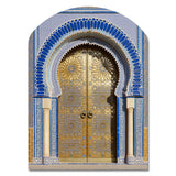 Morroco Palace Golden Doors I - Asymmetric Metal Wall Art