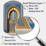 Morroco Palace Golden Doors II - Asymmetric Metal Wall Art