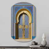 Morroco Palace Golden Doors II - Asymmetric Metal Wall Art