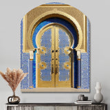 Morroco Palace Golden Doors III - Asymmetric Metal Wall Art