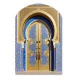 Morroco Palace Golden Doors III - Asymmetric Metal Wall Art