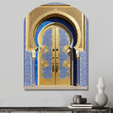 Morroco Palace Golden Doors III - Asymmetric Metal Wall Art