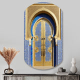 Morroco Palace Golden Doors III - Asymmetric Metal Wall Art