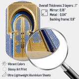 Morroco Palace Golden Doors III - Asymmetric Metal Wall Art