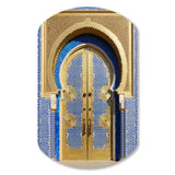 Morroco Palace Golden Doors III - Asymmetric Metal Wall Art