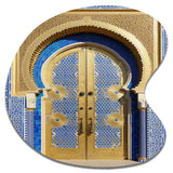 Morroco Palace Golden Doors III - Asymmetric Metal Wall Art