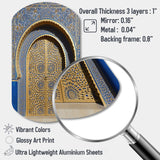 Morroco Palace Golden Doors V - Asymmetric Metal Wall Art