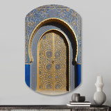 Morroco Palace Golden Doors V - Asymmetric Metal Wall Art