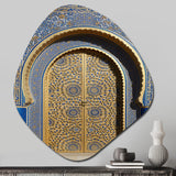 Morroco Palace Golden Doors V - Asymmetric Metal Wall Art