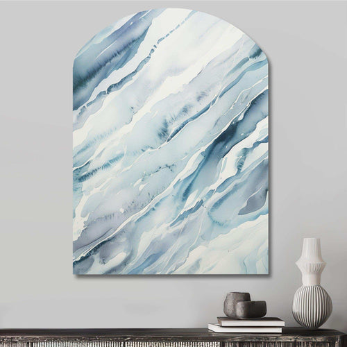 Blue Whirlwind I - Asymmetric Metal Wall Art