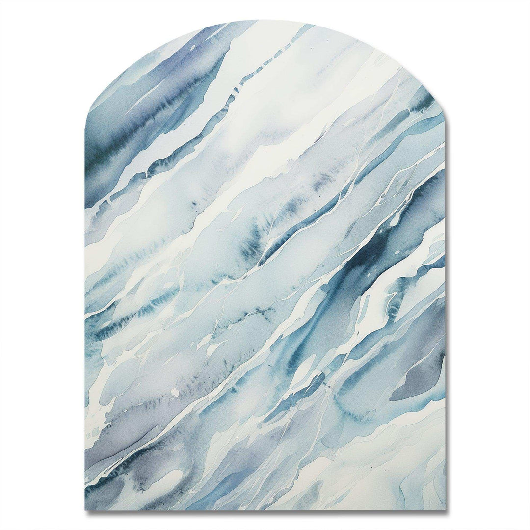 Blue Whirlwind I - Asymmetric Metal Wall Art