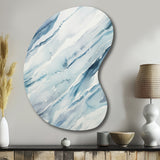 Blue Whirlwind I - Asymmetric Metal Wall Art