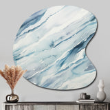 Blue Whirlwind I - Asymmetric Metal Wall Art