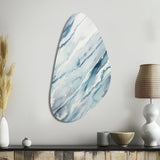 Blue Whirlwind I - Asymmetric Metal Wall Art