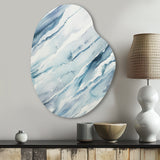 Blue Whirlwind I - Asymmetric Metal Wall Art