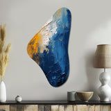 Blue and Yellow Intuitive Expressions I - Asymmetric Metal Wall Art