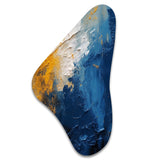 Blue and Yellow Intuitive Expressions I - Asymmetric Metal Wall Art