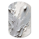 Grey and Cream Harmony In Chaos I - Asymmetric Metal Wall Art