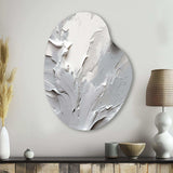 Grey and Cream Harmony In Chaos I - Asymmetric Metal Wall Art